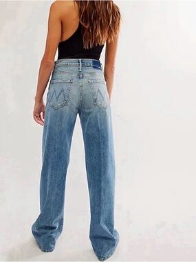 MOTHER The Lasso High-Waisted Wide Leg Jeans - Horsin Around